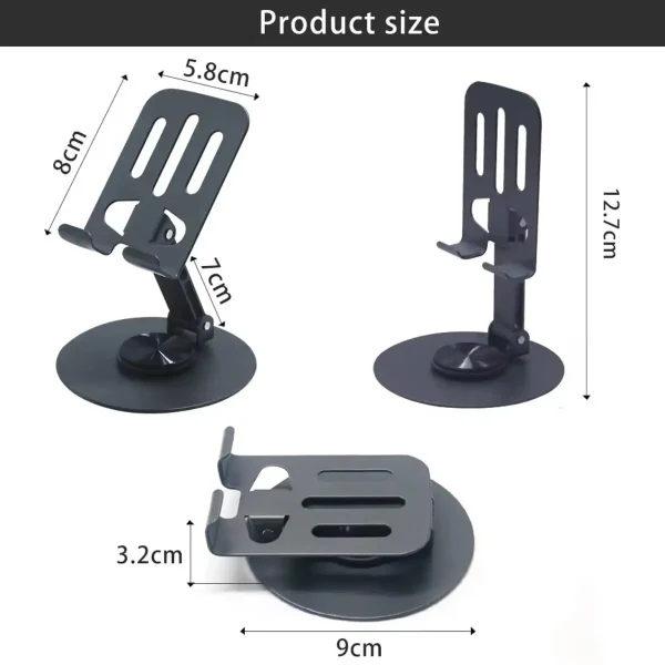 Multifunctional Metal Mobile Stand With 360° Rotation - Image 3