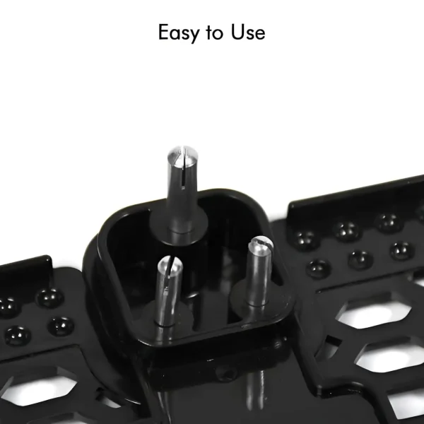 Foldable Wall Mount Holder Stand, Mobile Holder Charging Stand with 3 pin Plug, Just Fit in Socket and Hang for All Smartphones - Image 4