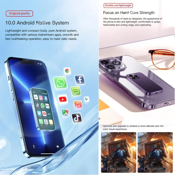 Mini iPhone 4G Dual Sim Android Smartphone 3GB/16GB - Image 5